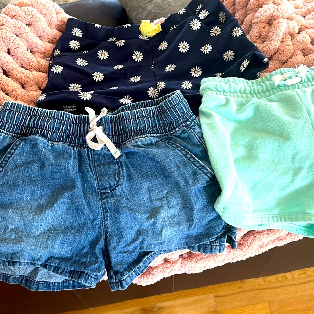 Trio bundle of girls size 7/8 shorts